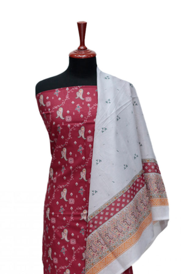 Aiza & Momina Digital Lawn'24 D#315 (Maroon)