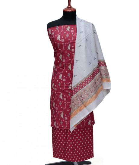 Aiza & Momina Digital Lawn'24 D#315 (Maroon)