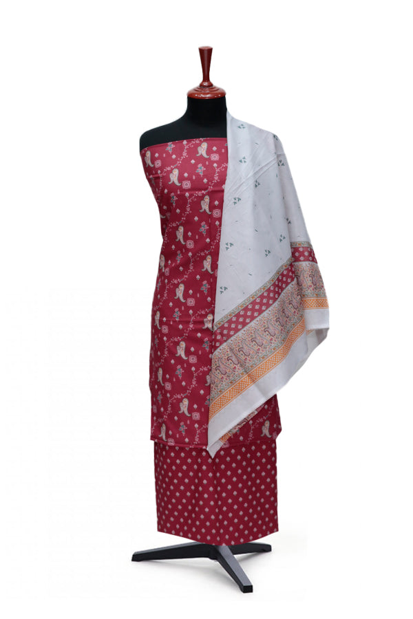 Aiza & Momina Digital Lawn'24 D#315 (Maroon)