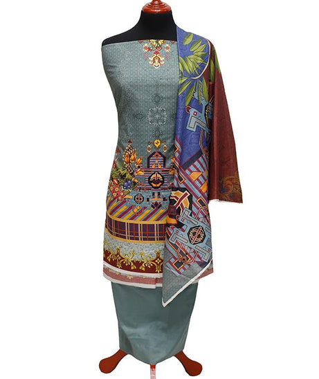 Ajwa D/Devine Rose Lawn`22 D#1045 L Green