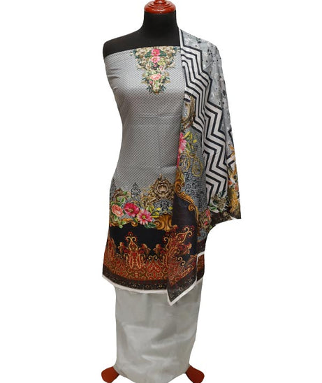 Ajwa D/Devine Rose Lawn`22 D#1047 Grey