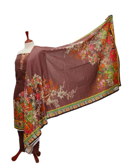 Ajwa D/Luxury Lawn`21 D#1012 (Chocolate)