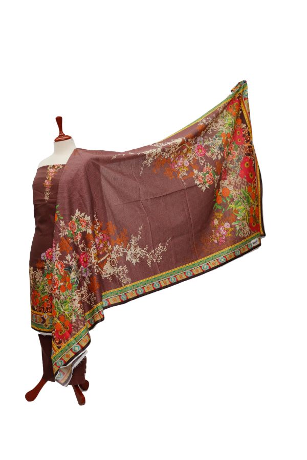 Ajwa D/Luxury Lawn`21 D#1012 (Chocolate)