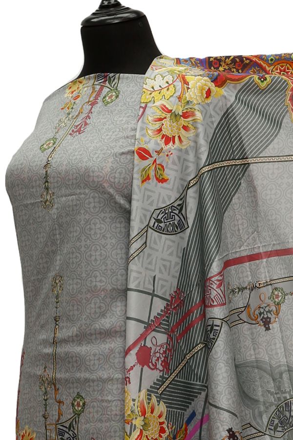 Ajwa D/Luxury Lawn`21 D#1019 (Grey)