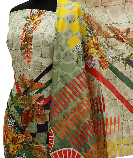 Ajwa D/Print Lawn'21 D # 1001 D Green