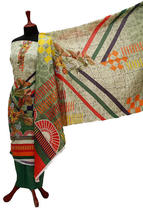 Ajwa D/Print Lawn'21 D # 1001 D Green