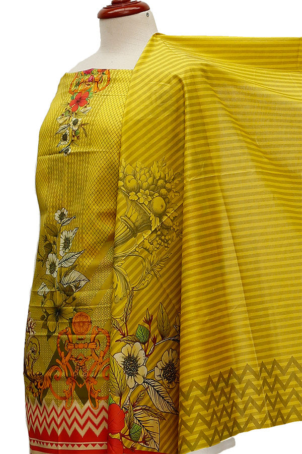 Ajwa D/Print Lawn'21 D # 1002 Lemon