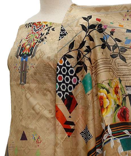 Ajwa D/Print Lawn'21 D # 1022 Golden