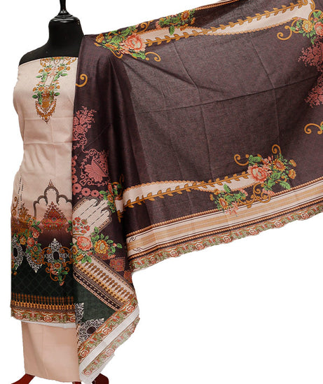 Ajwa D/Print Lawn'21 D # 1028 Peach