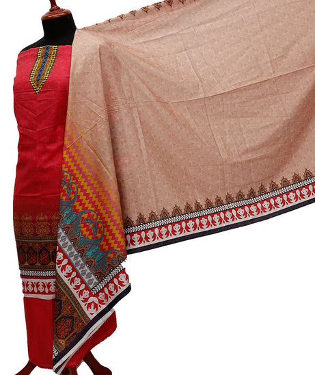 Ajwa D/Print Lawn'21 D # 1030 Pink