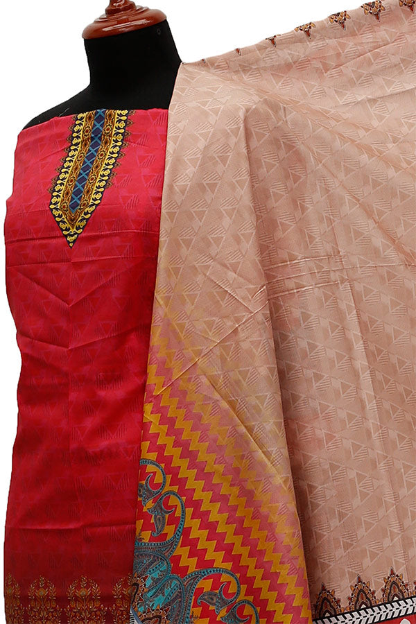 Ajwa D/Print Lawn'21 D # 1030 Pink