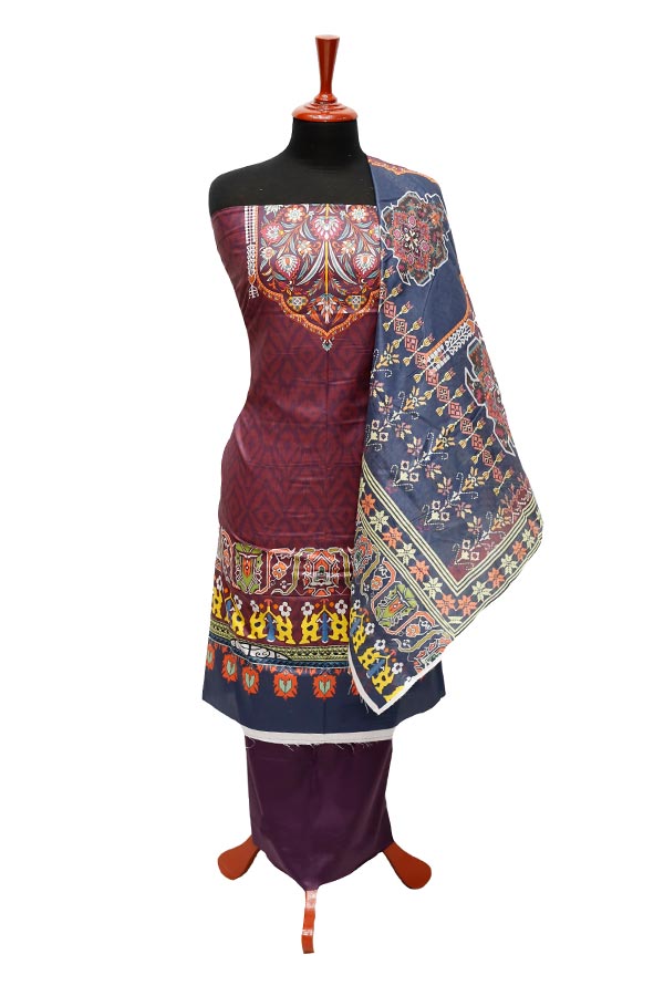 Ajwa D/Rose Lawn L/Duptt`22 D#4004 (Purple)