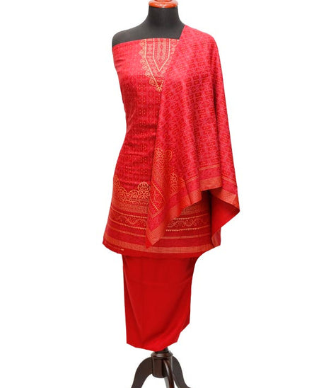 Ajwa Dhanak Suiting`22 D#801 Red