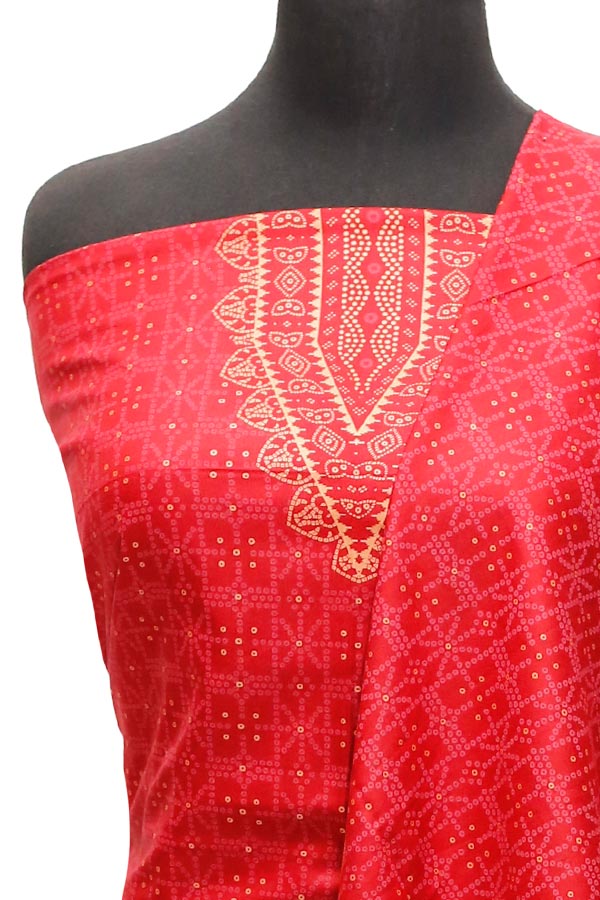 Ajwa Dhanak Suiting`22 D#801 Red