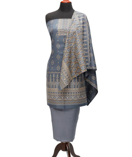 Ajwa Dhanak Suiting`22 D#802 Grey