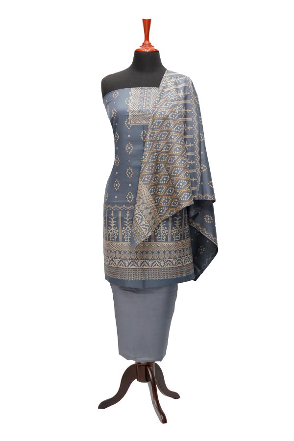 Ajwa Dhanak Suiting`22 D#802 Grey