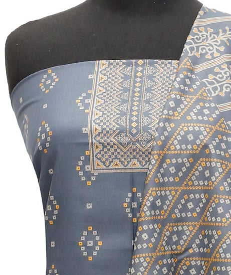 Ajwa Dhanak Suiting`22 D#802 Grey