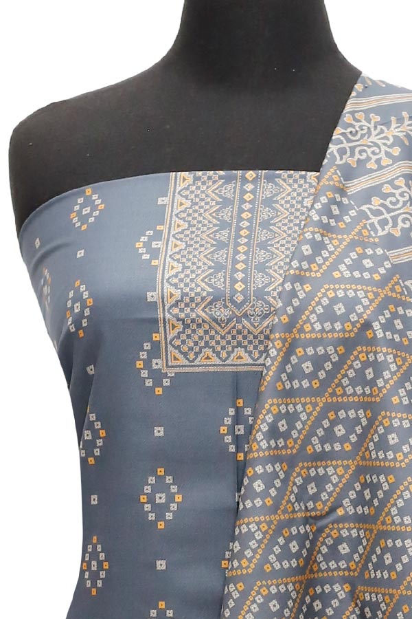 Ajwa Dhanak Suiting`22 D#802 Grey