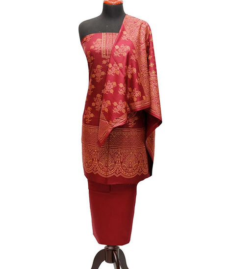 Ajwa Dhanak Suiting`22 D#804 D Maroon