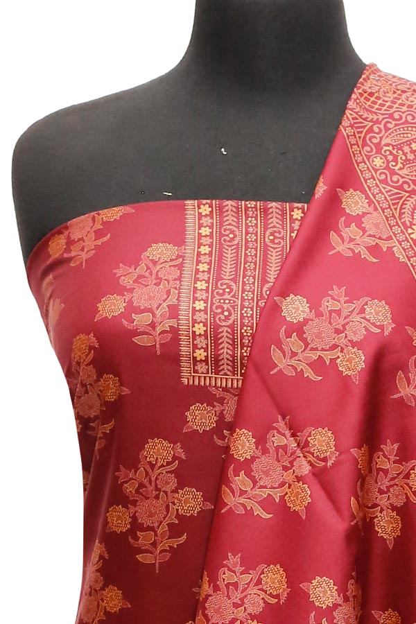 Ajwa Dhanak Suiting`22 D#804 D Maroon