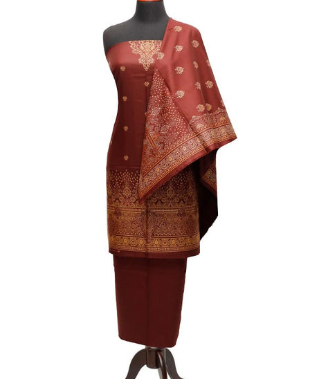 Ajwa Dhanak Suiting`22 D#808 Chocolate