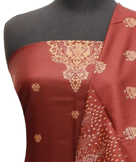 Ajwa Dhanak Suiting`22 D#808 Chocolate
