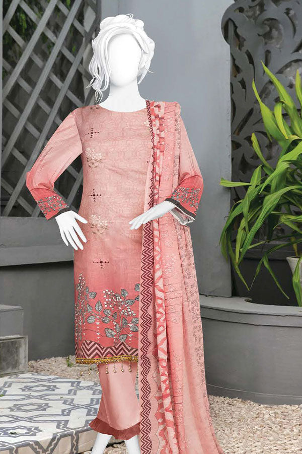Aks D/Emb Slub Lawn`22 D#05