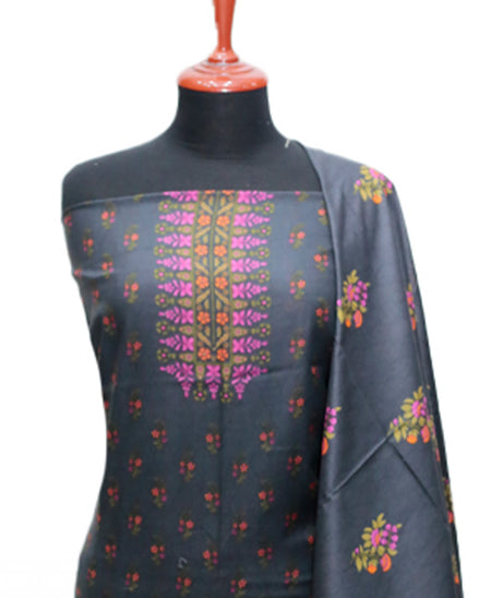 AL-Hamra Designer Lawn'24 D#38 (Black)