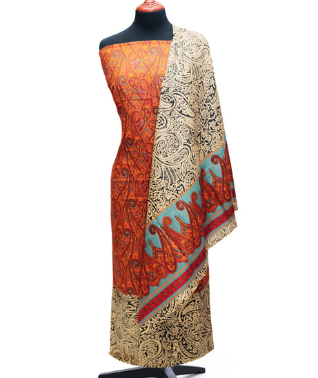 AL-Hamra Designer Lawn'24 D#444 (Golden)