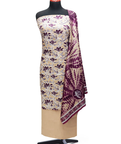 AL-Hamra Designer Lawn'24 D#446 (L Brown)