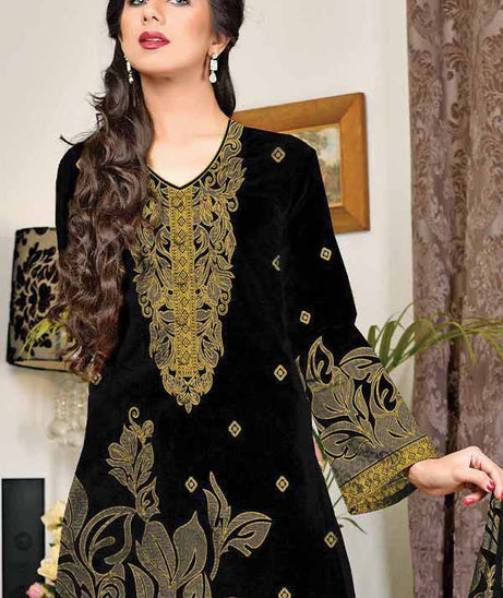 Al-Hamra Designer Lawn`22 D#417 Black