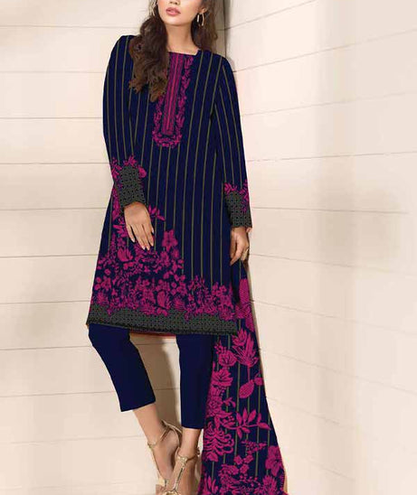 Al-Hamra Designer Lawn`22 D#423 N Blue