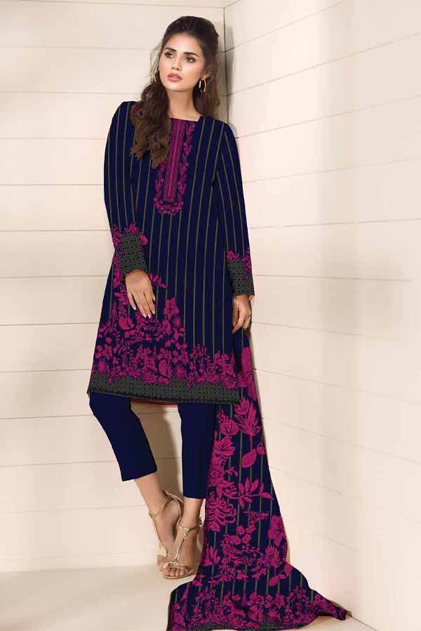 Al-Hamra Designer Lawn`22 D#423 N Blue