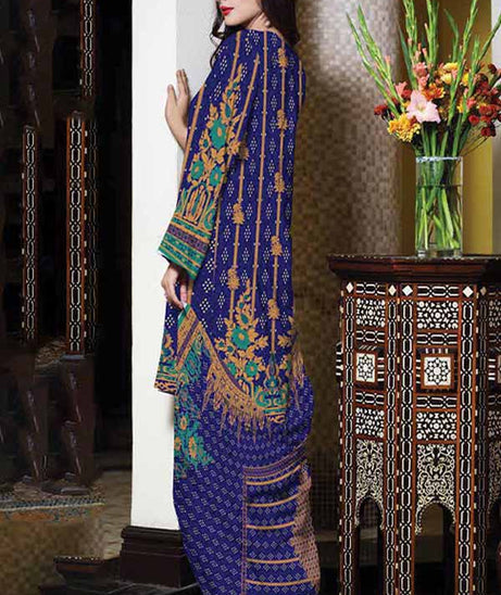 Al-Hamra Designer Lawn`22 D#424 N Blue