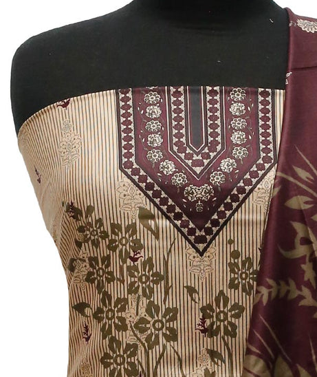 Al Hamra Designer Linen`22 D#318 Maroon