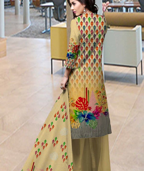 Al-Hamra Gul Jaan D/Lawn`21 D#13614 (Fawn)