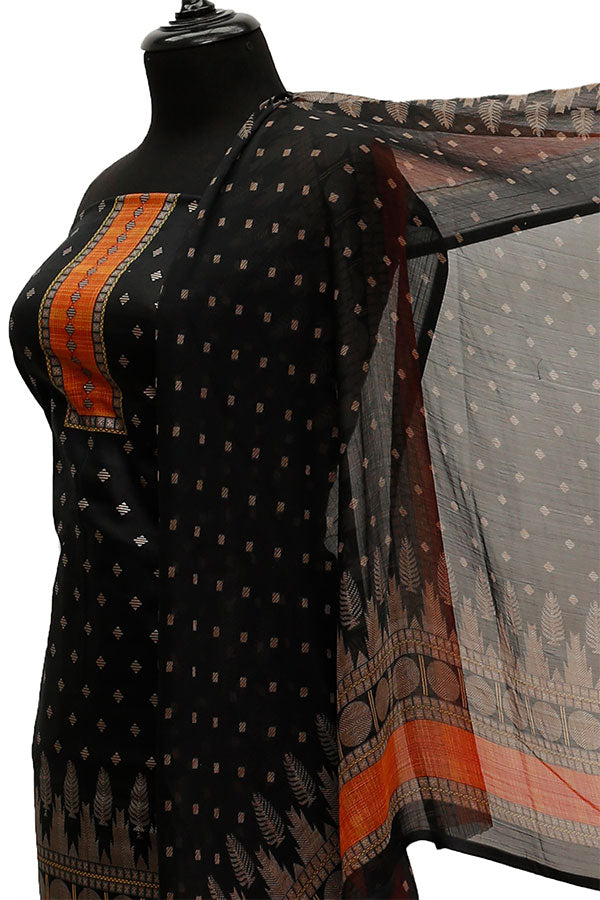 Al Hamra Gul Lawn C/Dupatta`21 D#506 (Black)