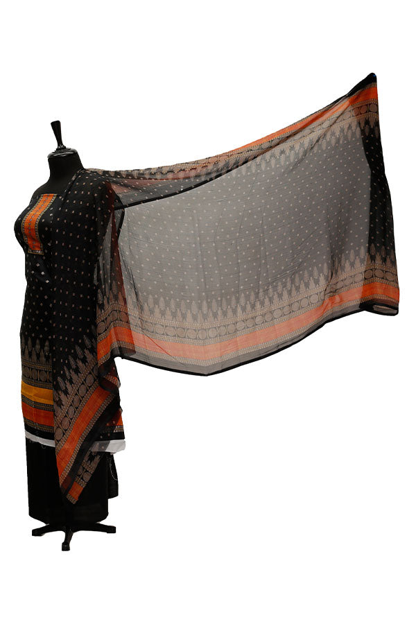 Al Hamra Gul Lawn C/Dupatta`21 D#506 (Black)