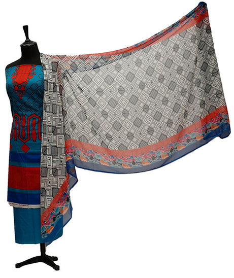 Al Hamra Gul Lawn C/Dupatta`21 D#509 (Sea Green)