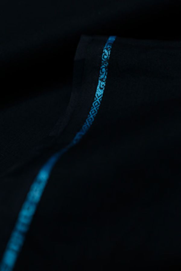 Al Karam Gold Cotton (D Navy)