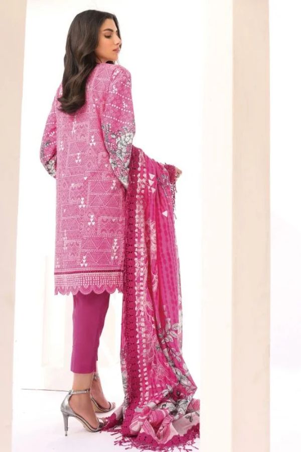 Al Karam S/S Lawn'21 SS#8.1 V#2 Pink