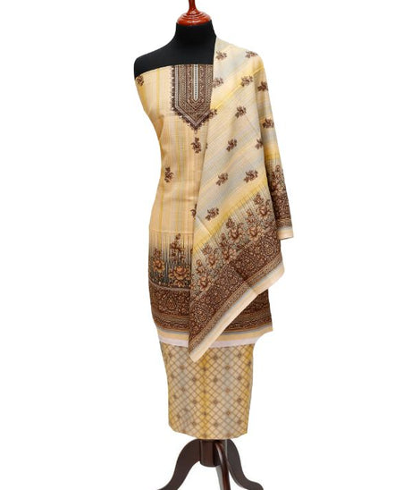 Al Rashid D/Civic Voile Lawn`23 D#497 Grey