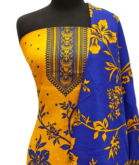 Al Rashid D/Civic Voile Lawn`23 D#498 R-Blue
