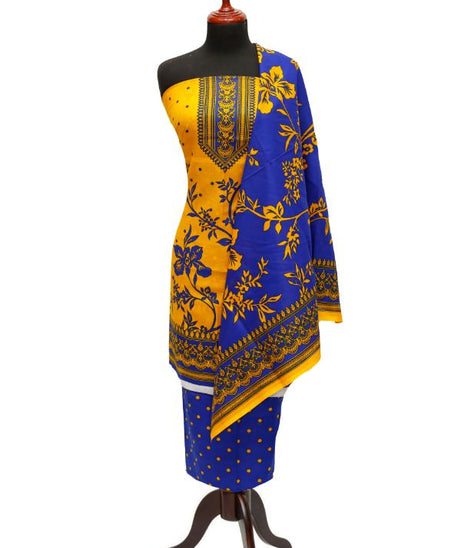 Al Rashid D/Civic Voile Lawn`23 D#498 R-Blue