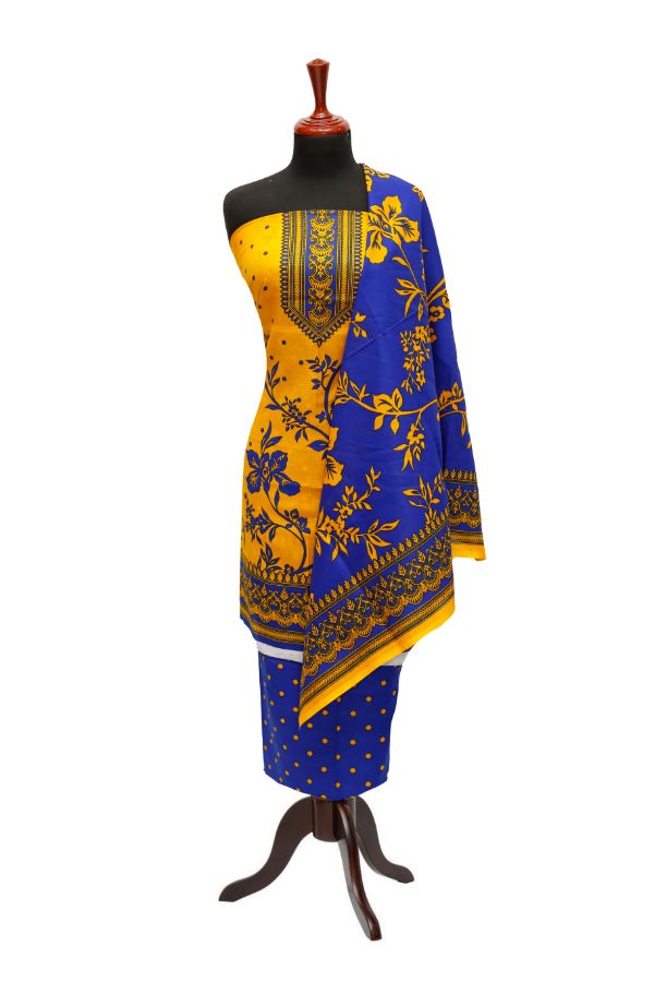 Al Rashid D/Civic Voile Lawn`23 D#498 R-Blue