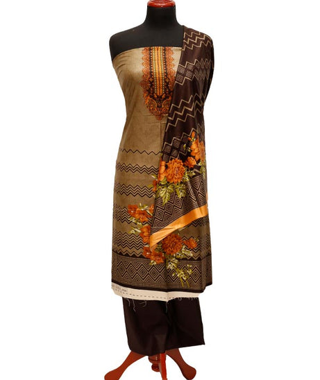 Al Rashid Gold Linen`22 D#566 Chocolate