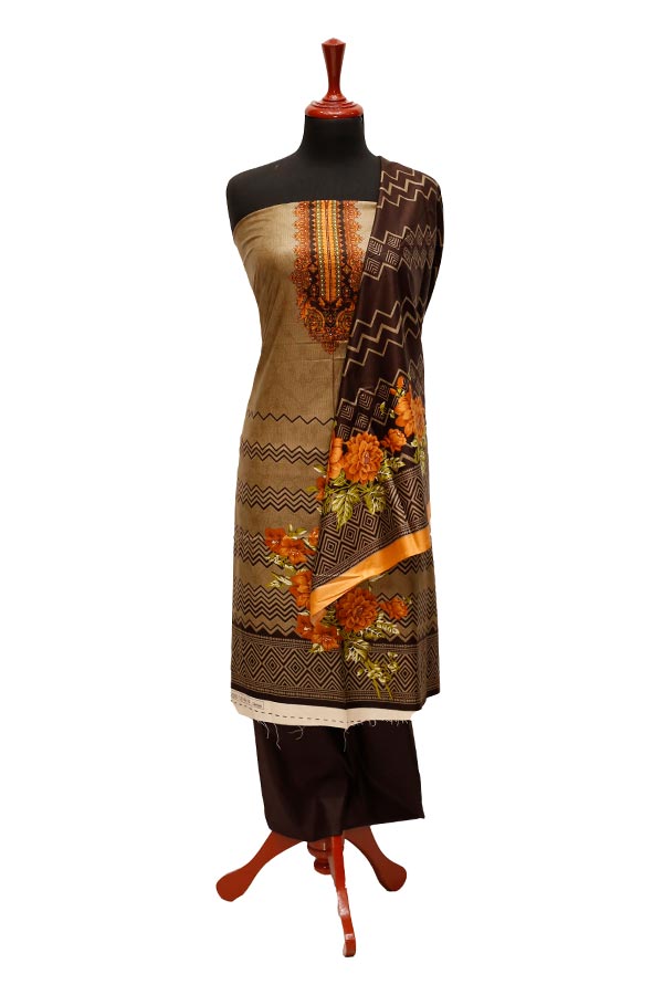 Al Rashid Gold Linen`22 D#566 Chocolate