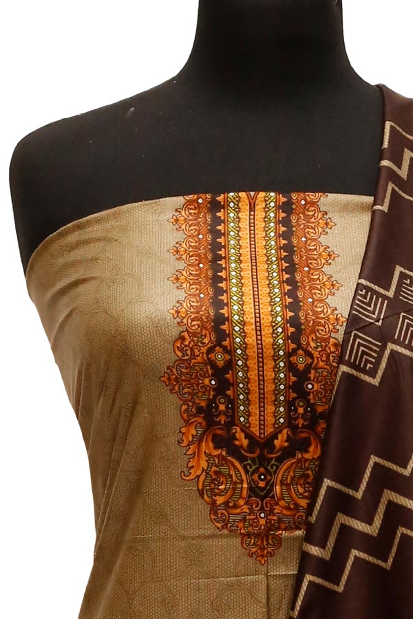 Al Rashid Gold Linen`22 D#566 Chocolate