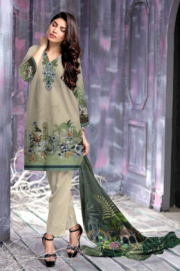 Al Rauf D/Emb Print Lawn`22 D#22263 (L Skin)