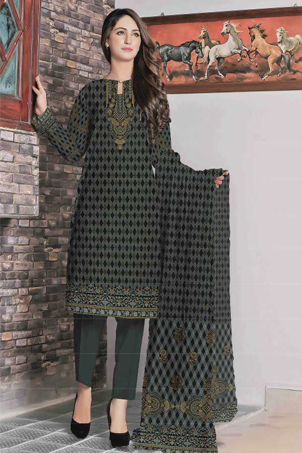 Al-Rauf Print Lawn'22 D#1107 M Grey – Tradition Stores
